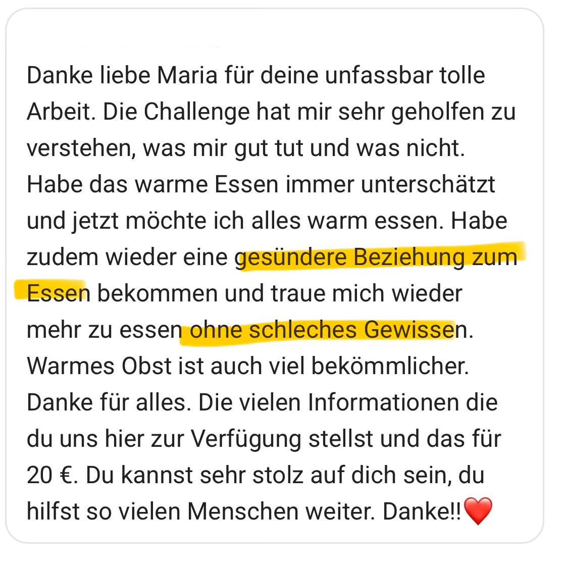 Testimonial — haben endlich keine Verdauungsprobleme mehr
